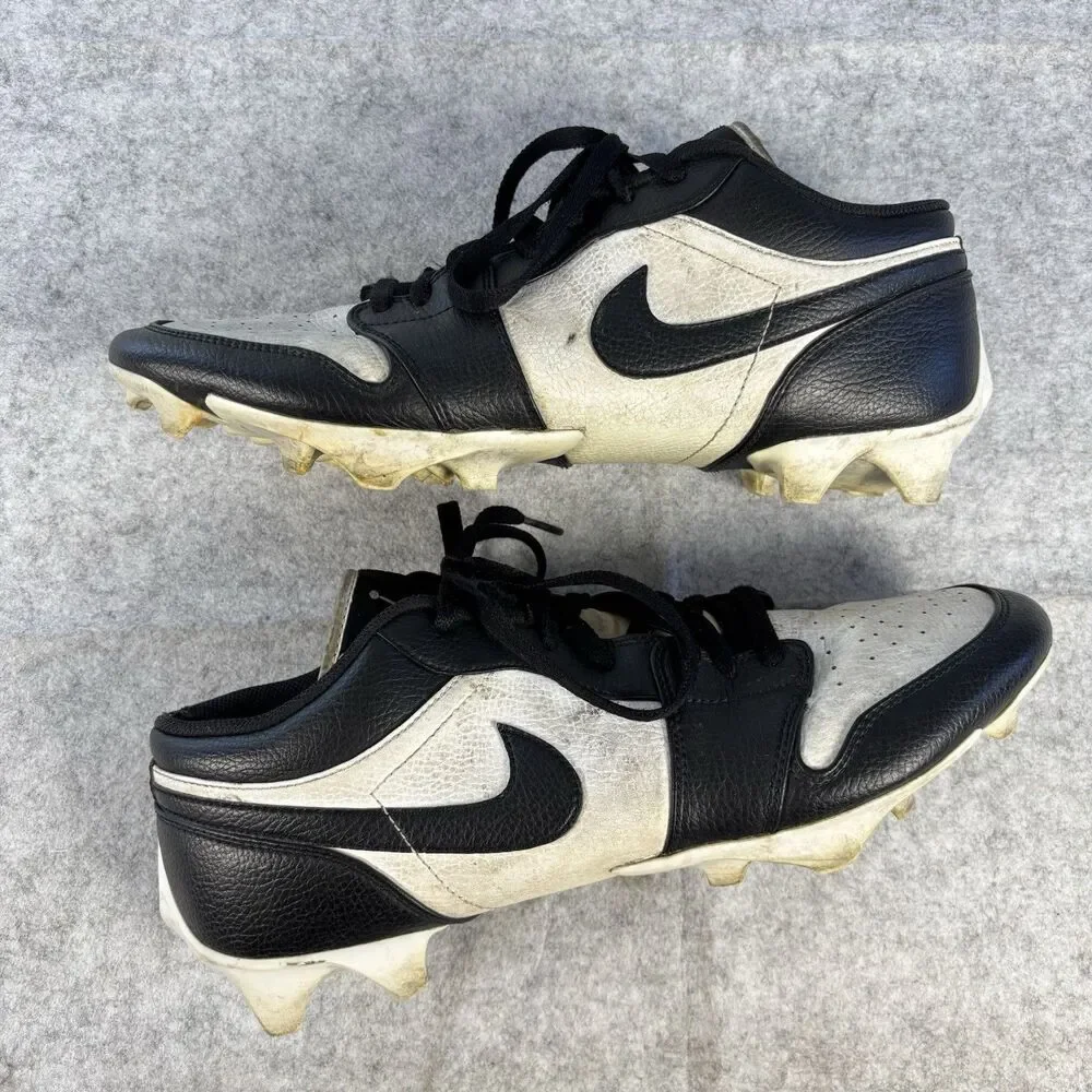 FJ6245-100 - Mens Size 13 - Nike Air Jordan 1 Low TD Cleats Panda Black White